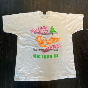 Vintage Graphic Tee with Neon Accents